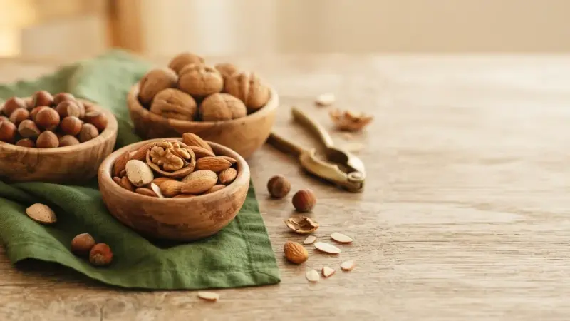 Haselnuss vs. Walnuss – und wo steht die Mandel?