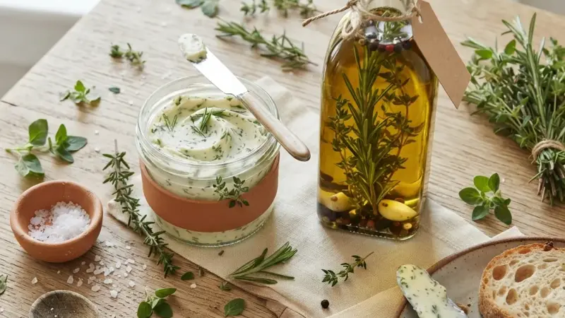 Kräuteröl & Kräuterbutter: Einfach selber machen – 5 Rezepte