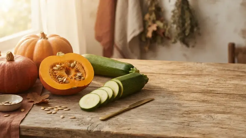Kürbis vs. Zucchini – Zwei Kürbisgewächse im Duell