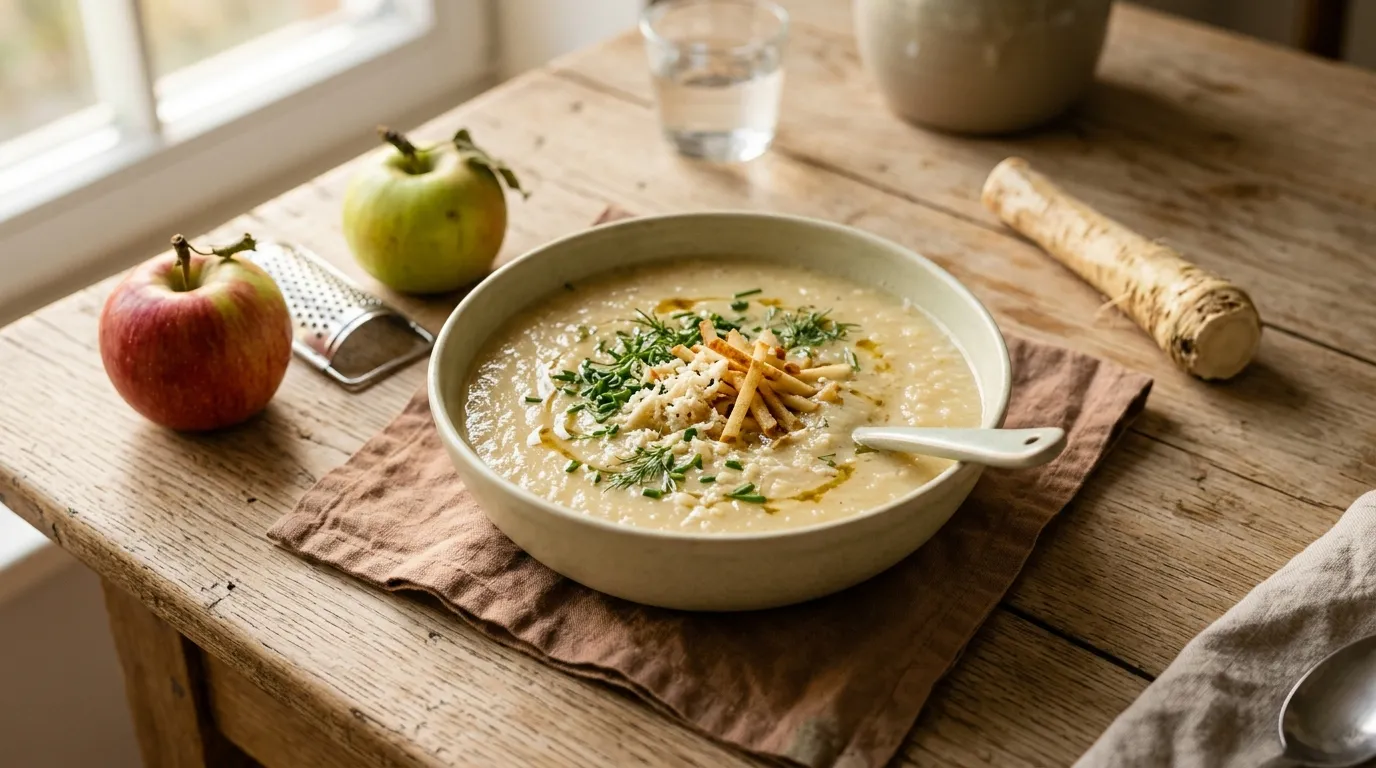Apfel-Meerrettich-Suppe