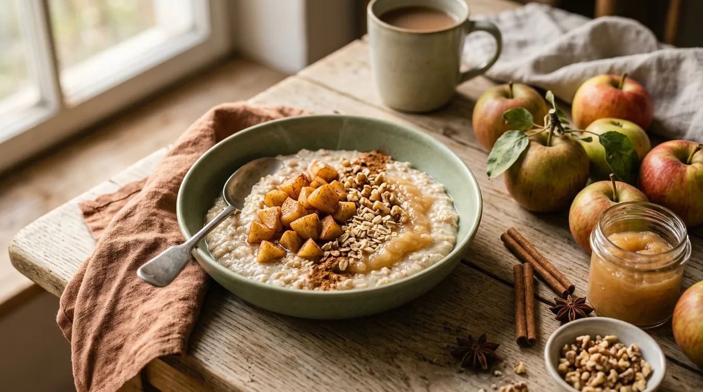 Apfel-Zimt-Porridge