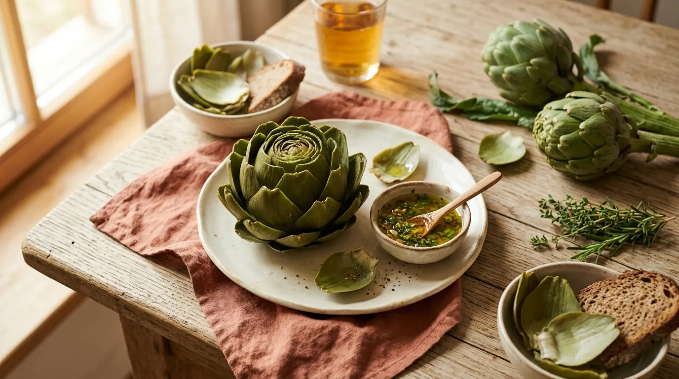 Artischocken mit Vinaigrette