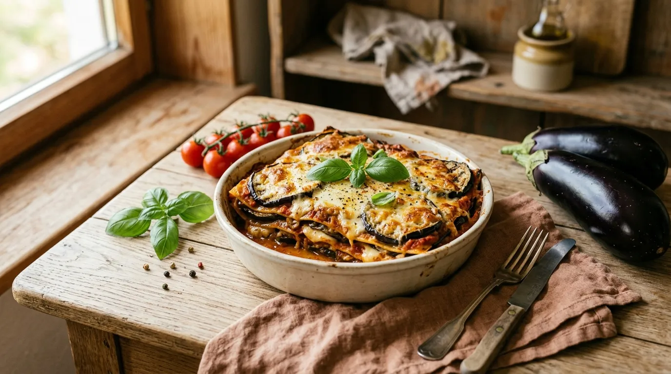 Auberginen-Lasagne