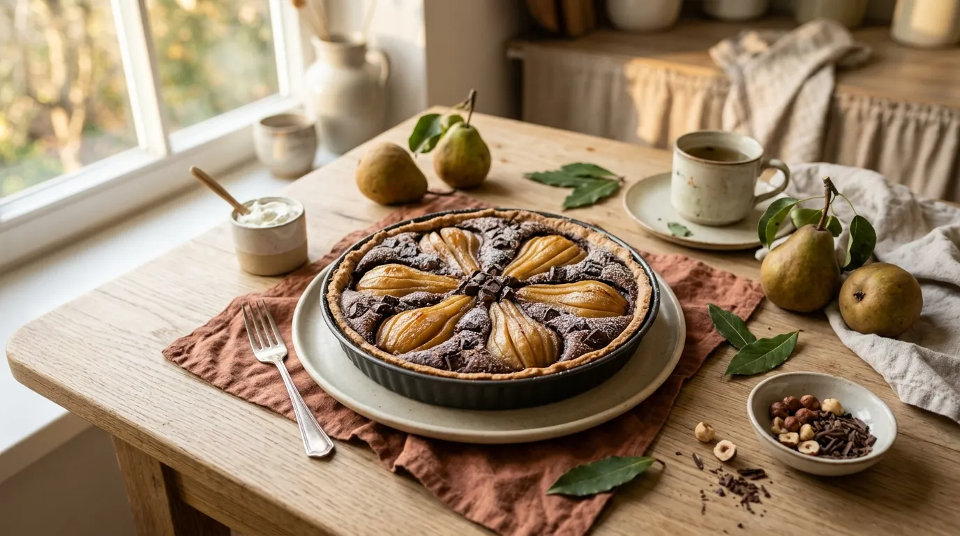 Birnen-Schokoladen-Tarte