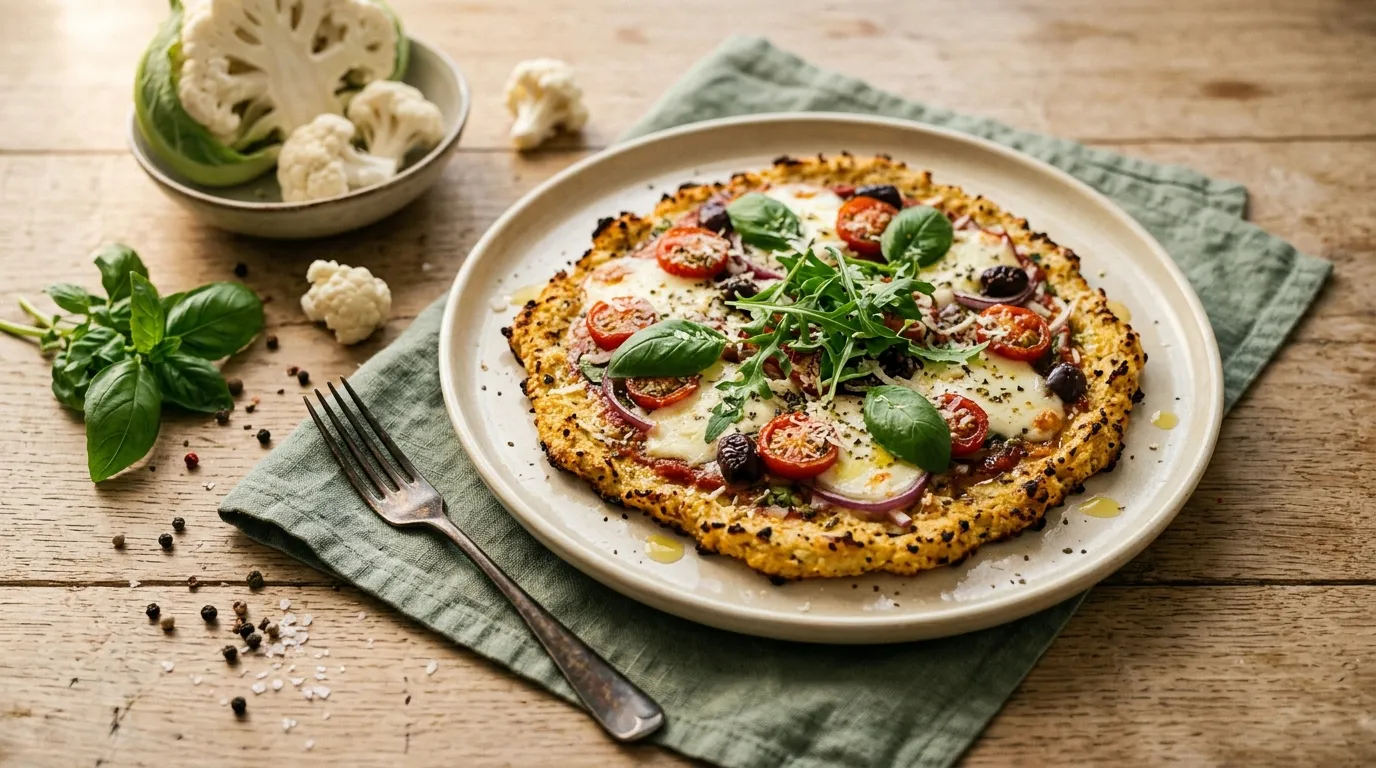 Blumenkohl-Pizza-Boden