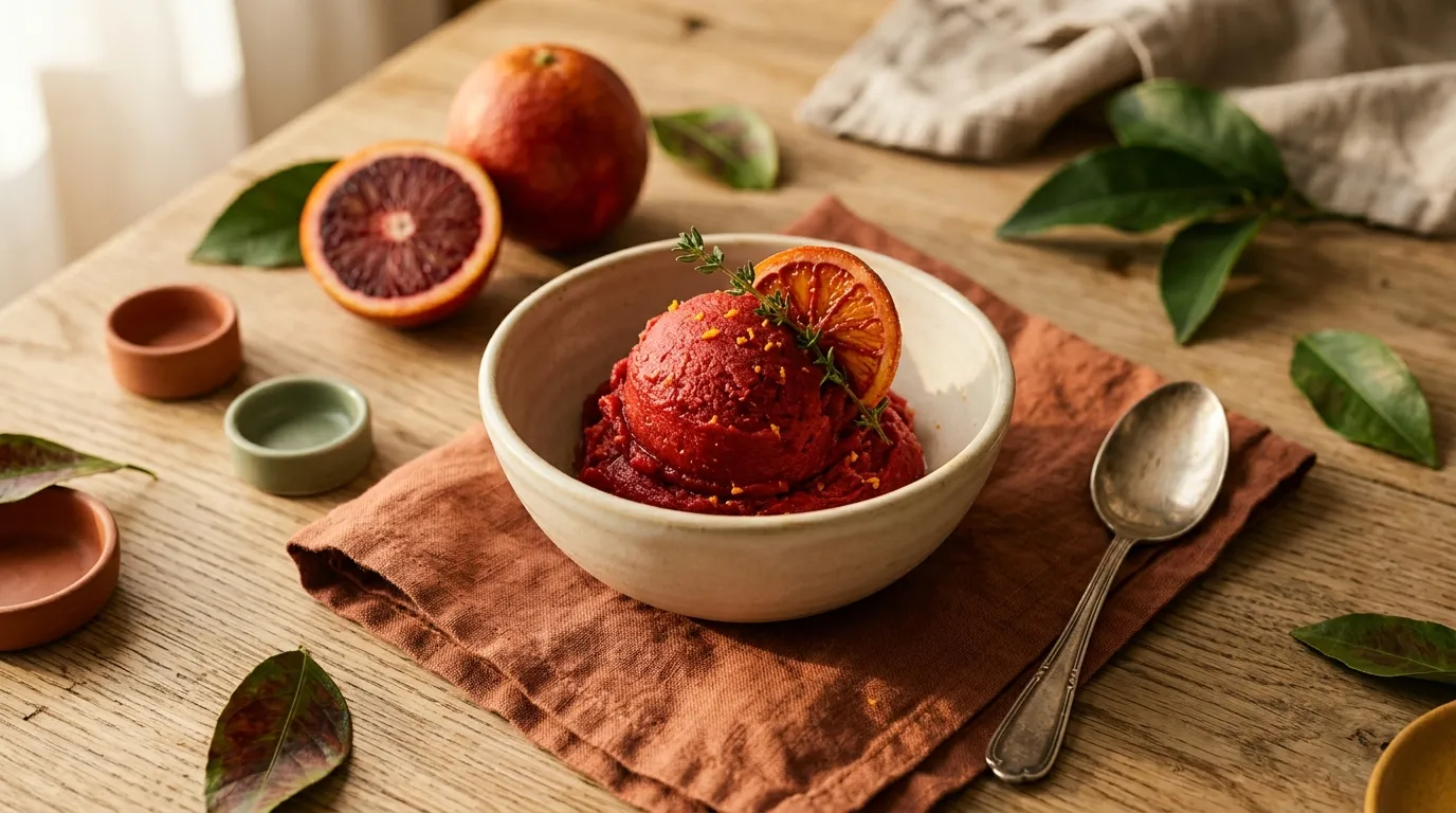 Blutorangensorbet