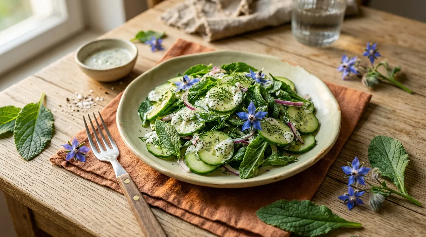 Borretsch-Gurken-Salat