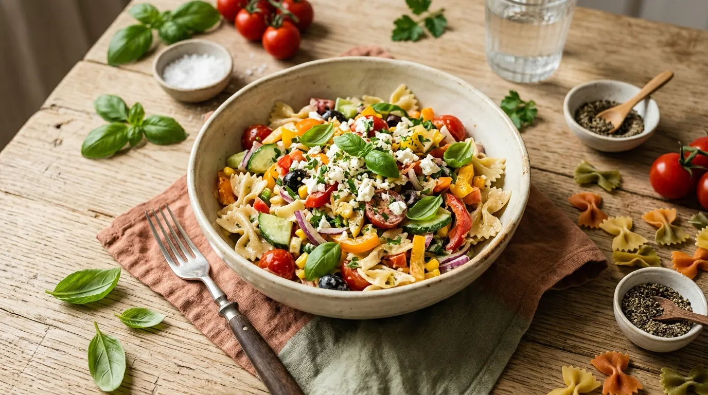Bunter Nudel-Salat