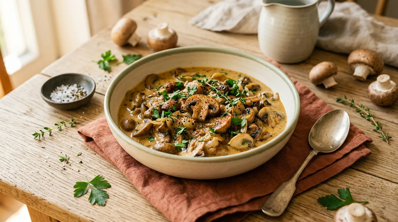 Champignon-Rahmpfanne