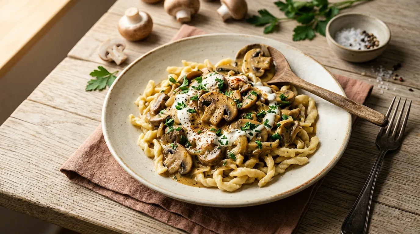 Champignon-Stroganoff