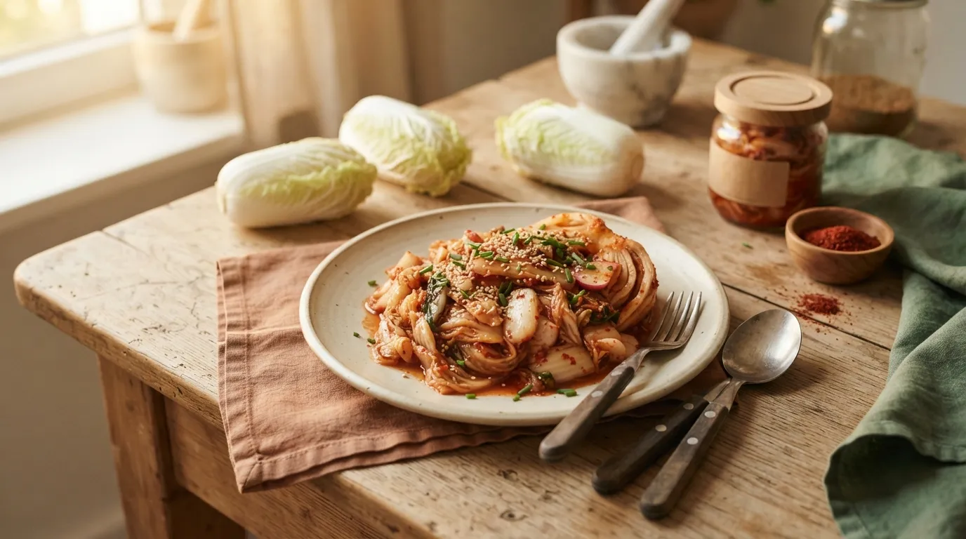 Chinakohl-Kimchi selber machen (vegan)