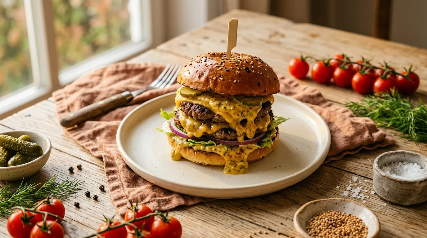 Double Cheeseburger mit Secret Sauce