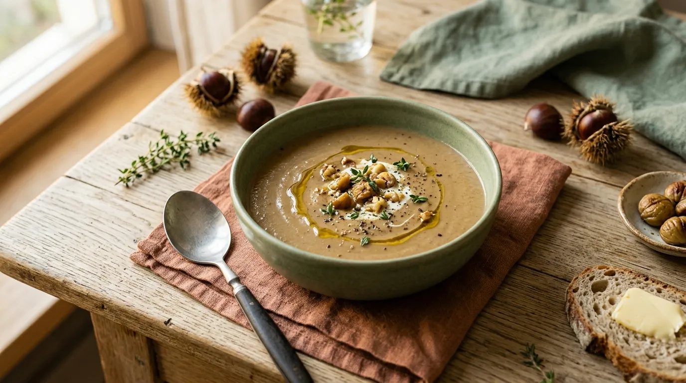 Edelkastanien-Suppe