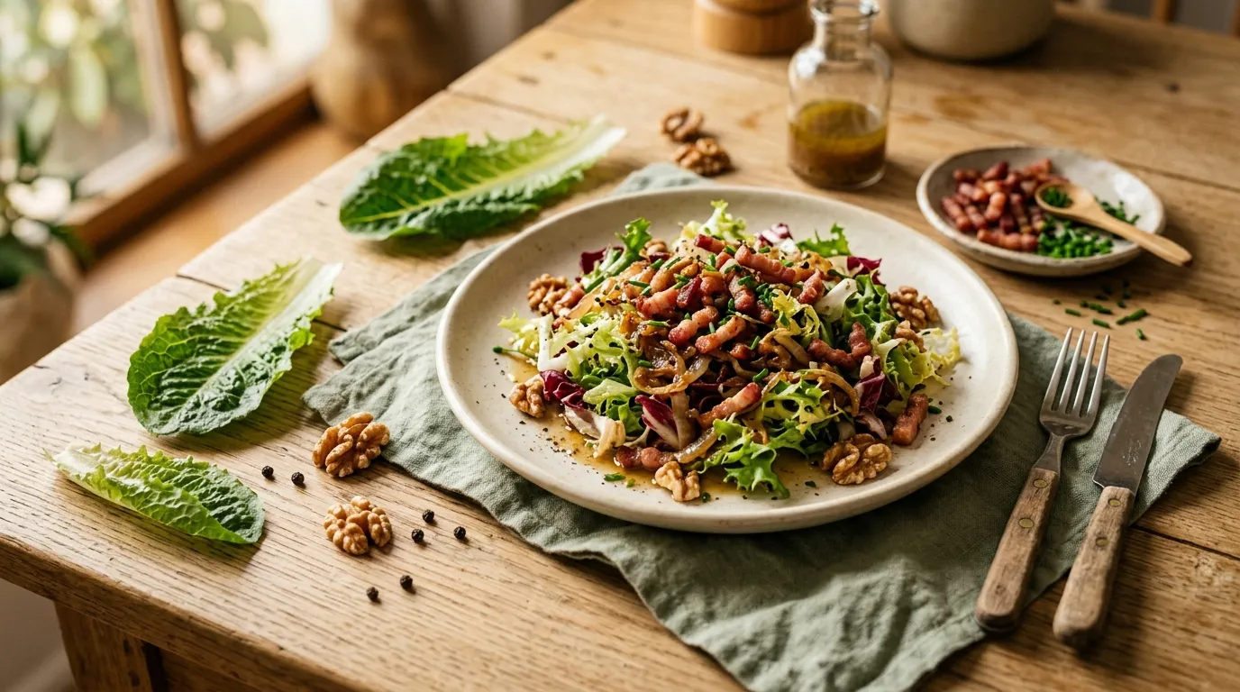 Endiviensalat mit warmem Speck-Dressing