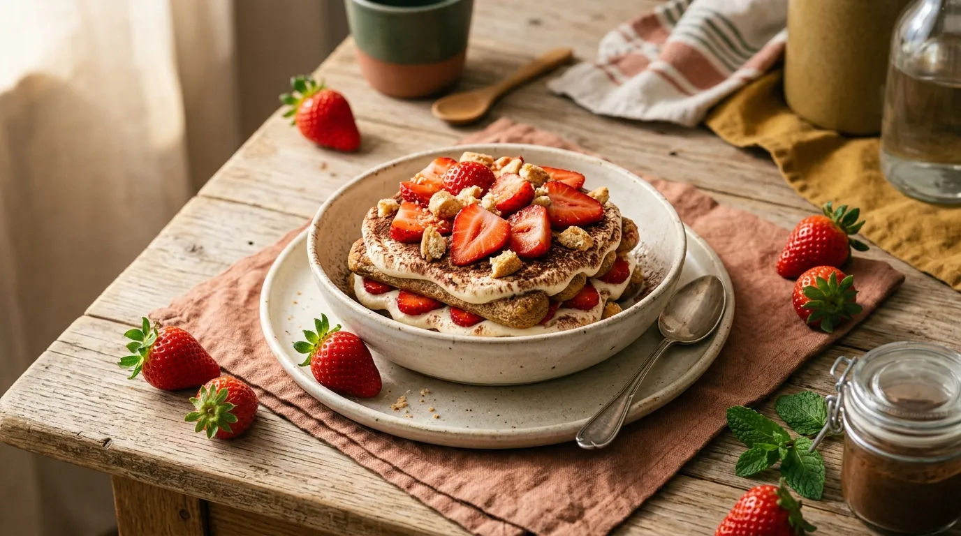 Erdbeer-Tiramisu (No-Bake)