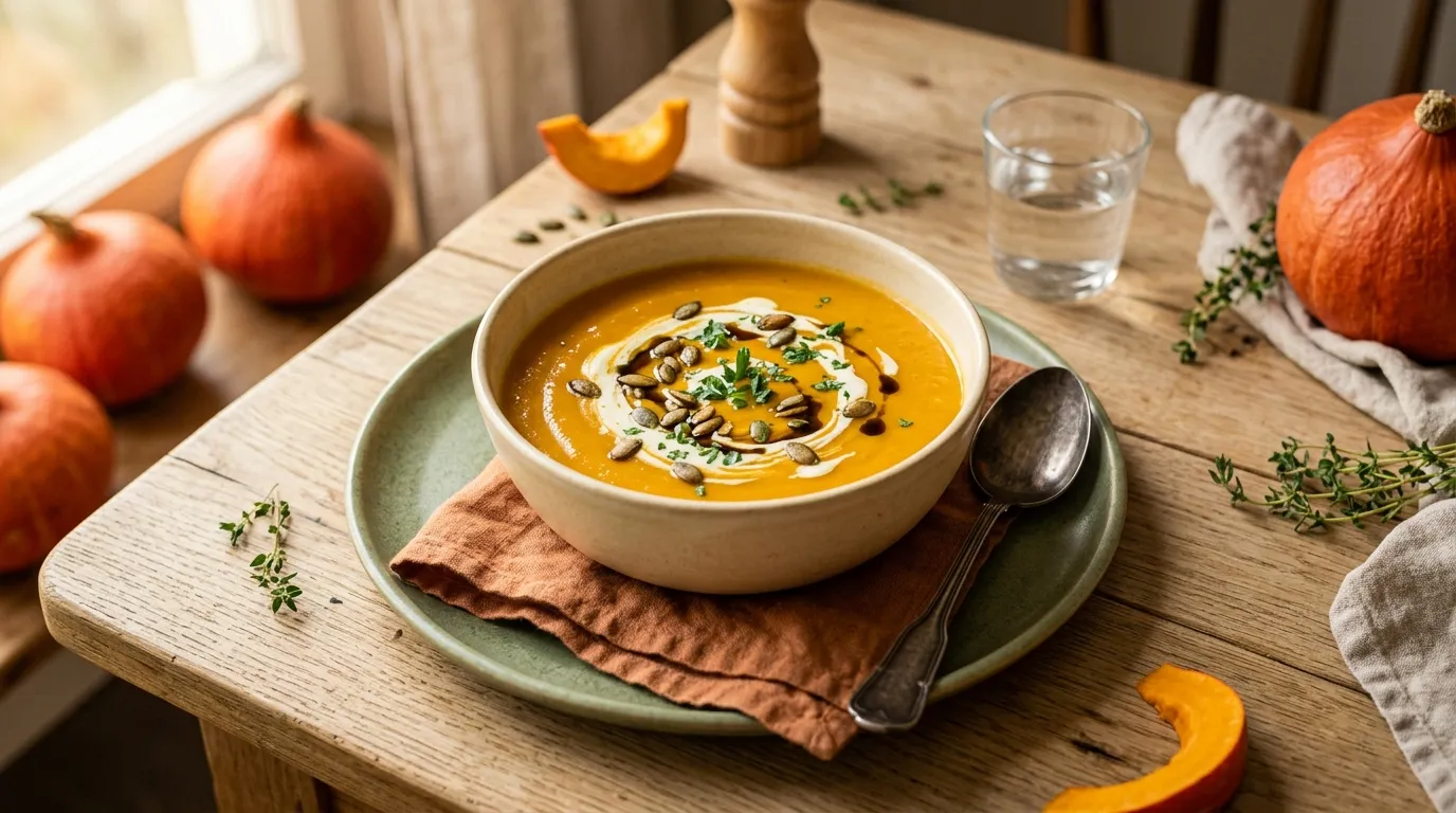 Erste Kürbissuppe