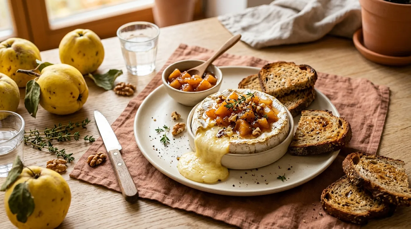 Gebackener Camembert mit Quitte