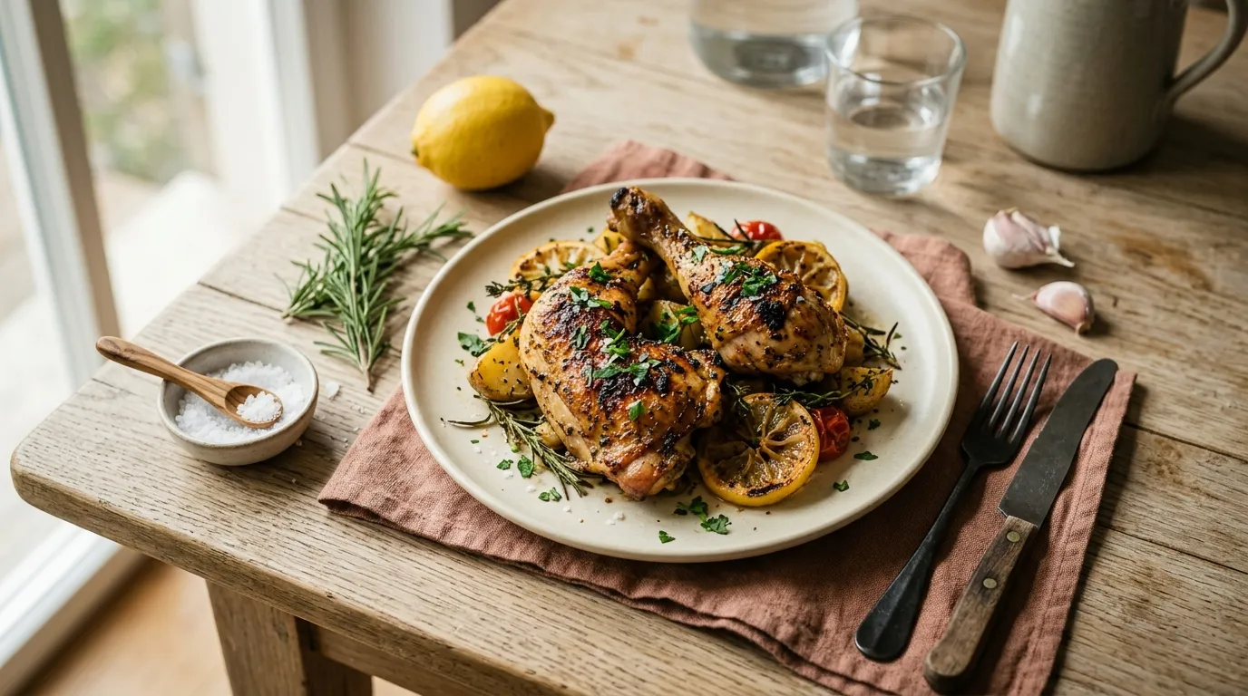 Gegrilltes Zitronenhähnchen