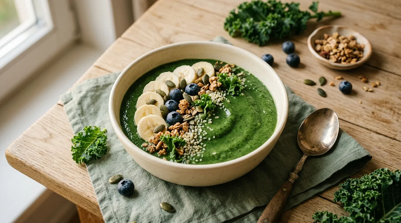 Grünkohl-Smoothie-Bowl