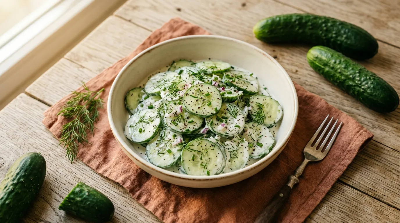 Gurkensalat mit Joghurt