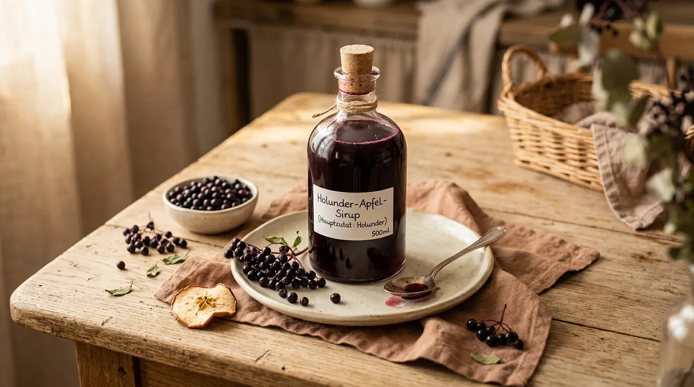 Holunder-Apfel-Sirup