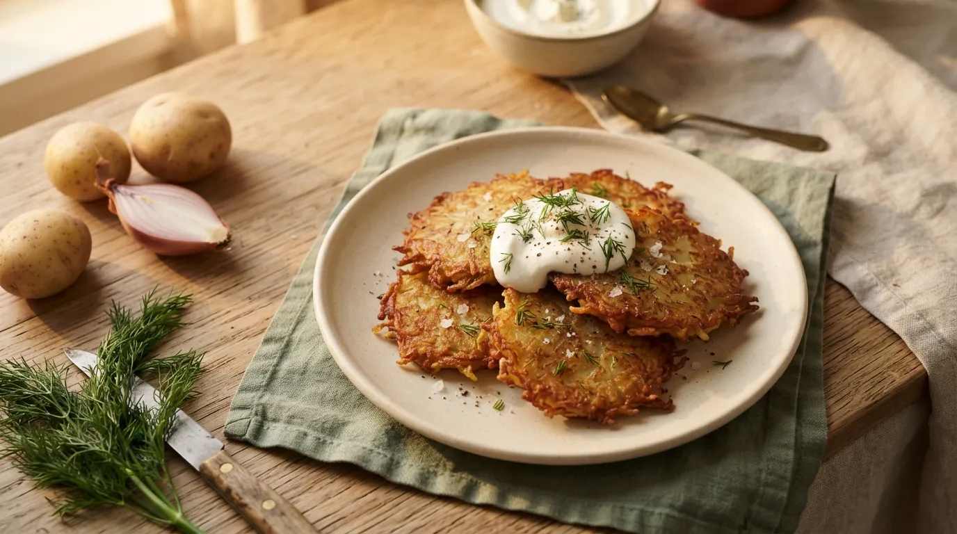 Draniki (russische Kartoffelpuffer)