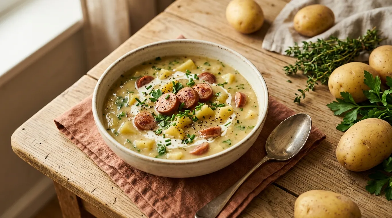 Kartoffelsuppe mit Würstchen