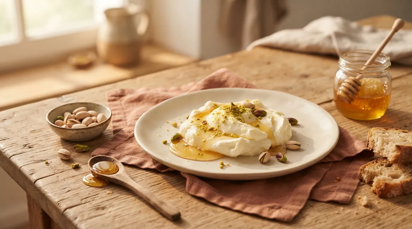 Kaymak mit Honig