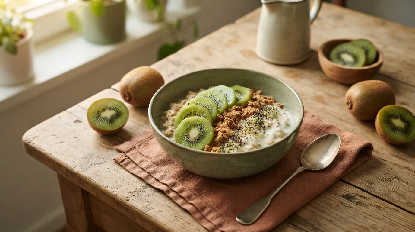 Kiwi-Overnight-Oats mit Joghurt