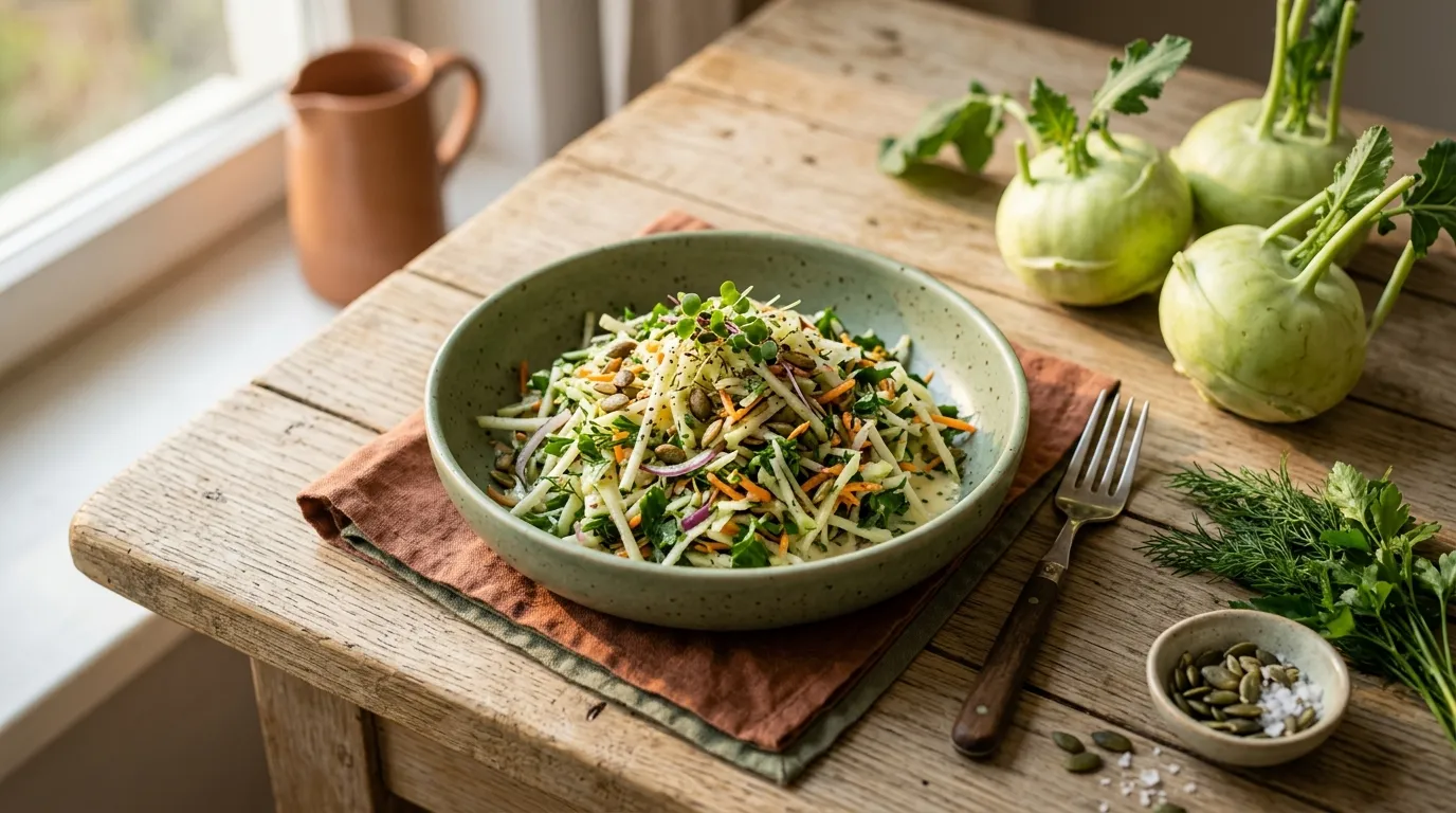 Kohlrabi-Rohkost