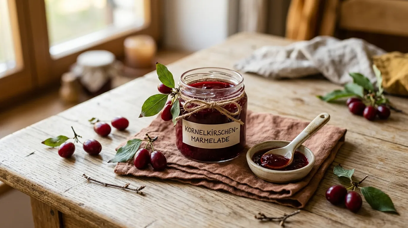 Kornelkirschen-Marmelade