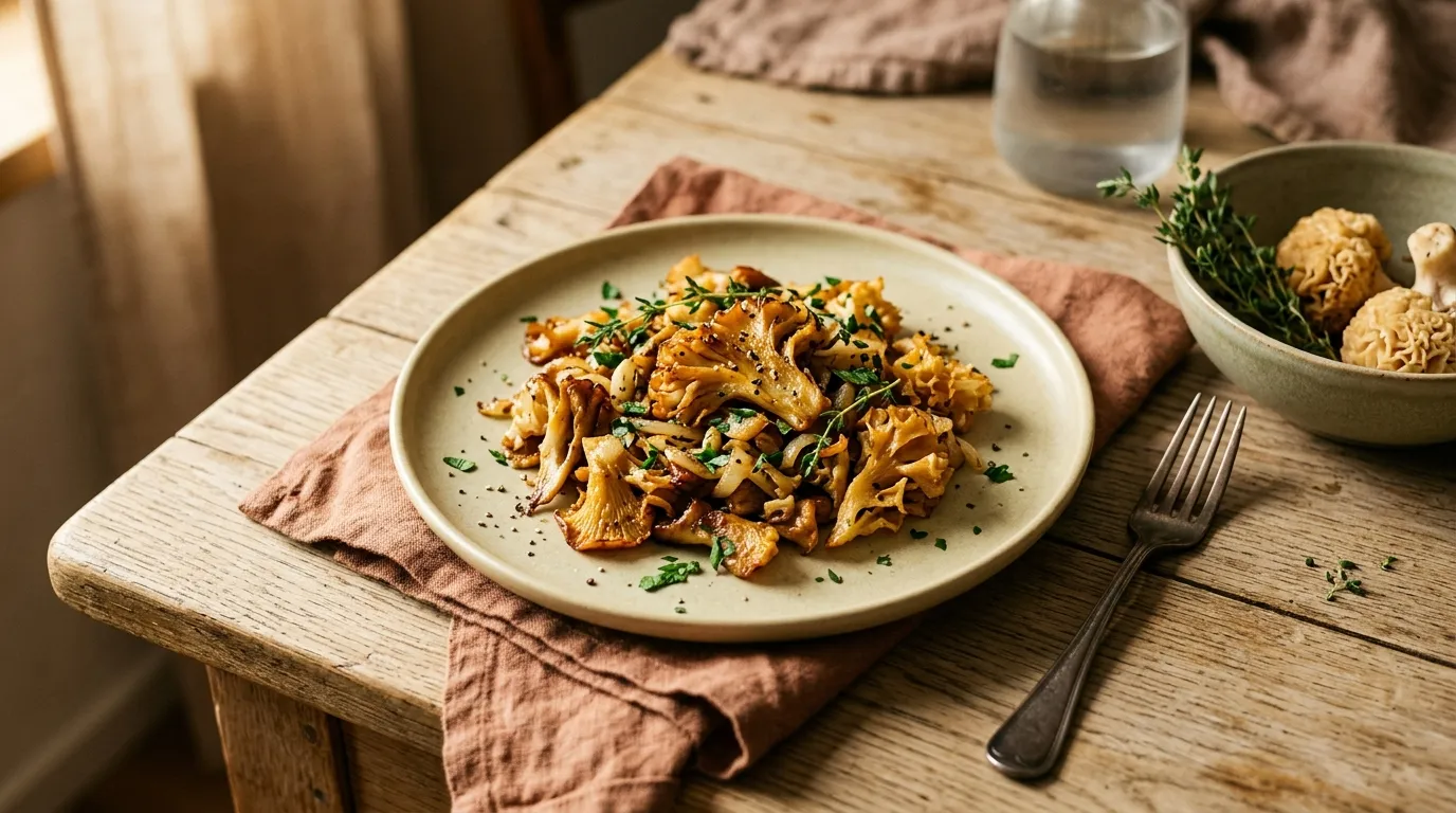 Krause Glucke gebraten
