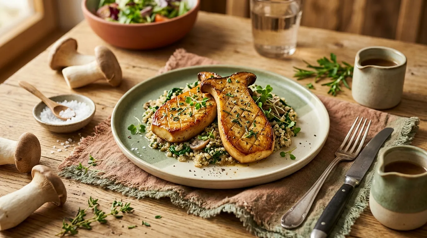 Kräuterseitling-Steaks
