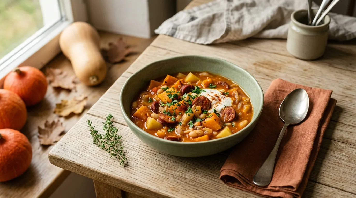 Kürbis-Chorizo-Eintopf
