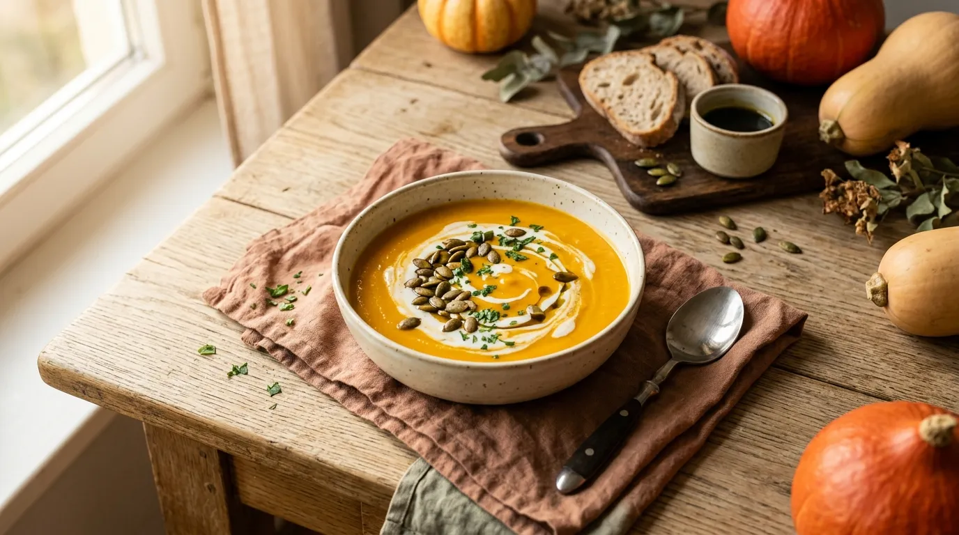 Kürbissuppe mit Kokosmilch