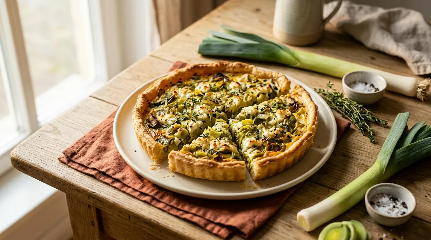 Lauch-Ziegenkäse-Tarte