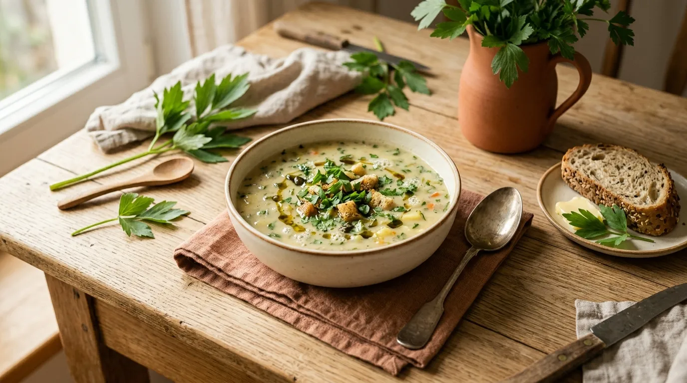 Liebstöckel-Kartoffelsuppe