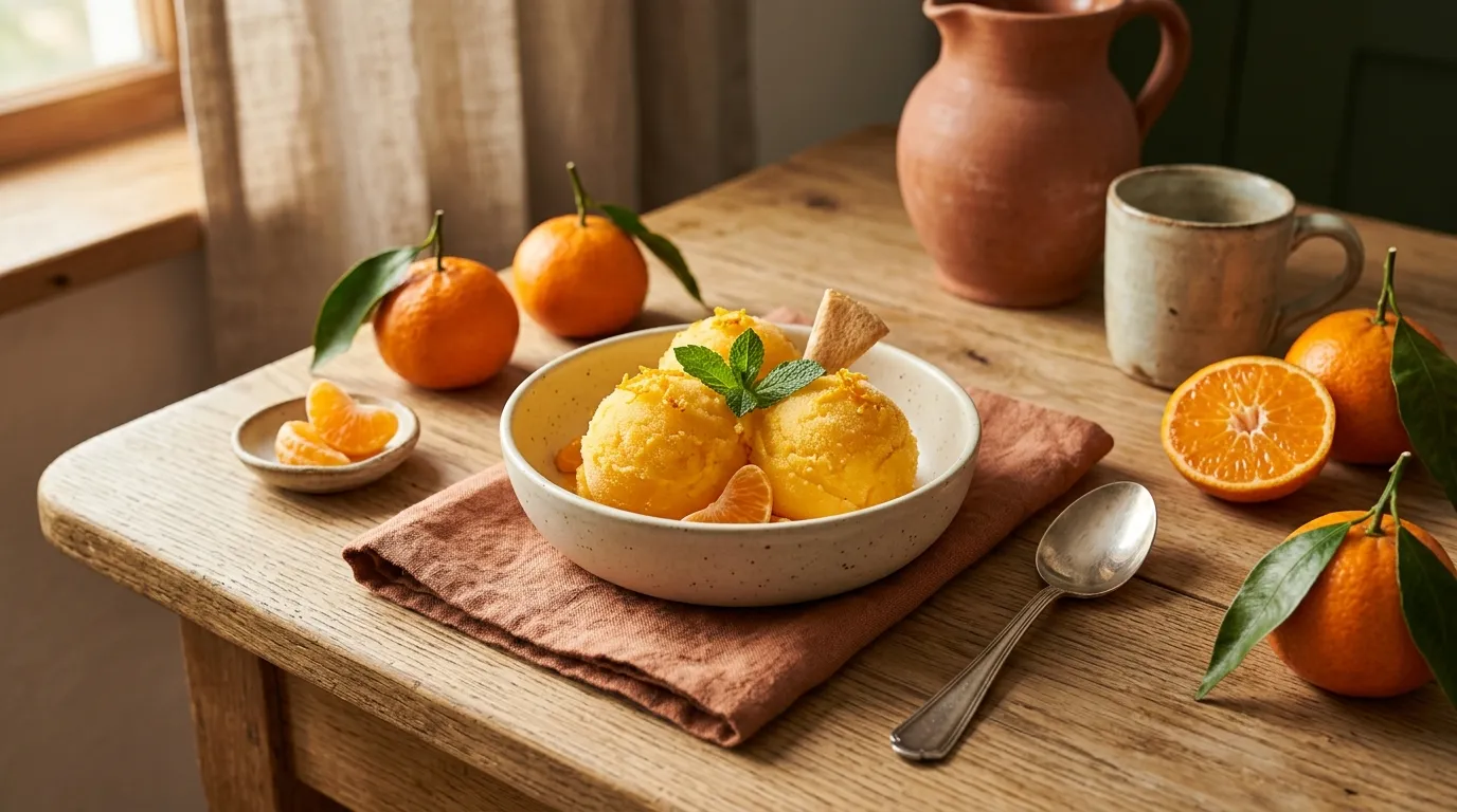 Mandarin-Sorbet