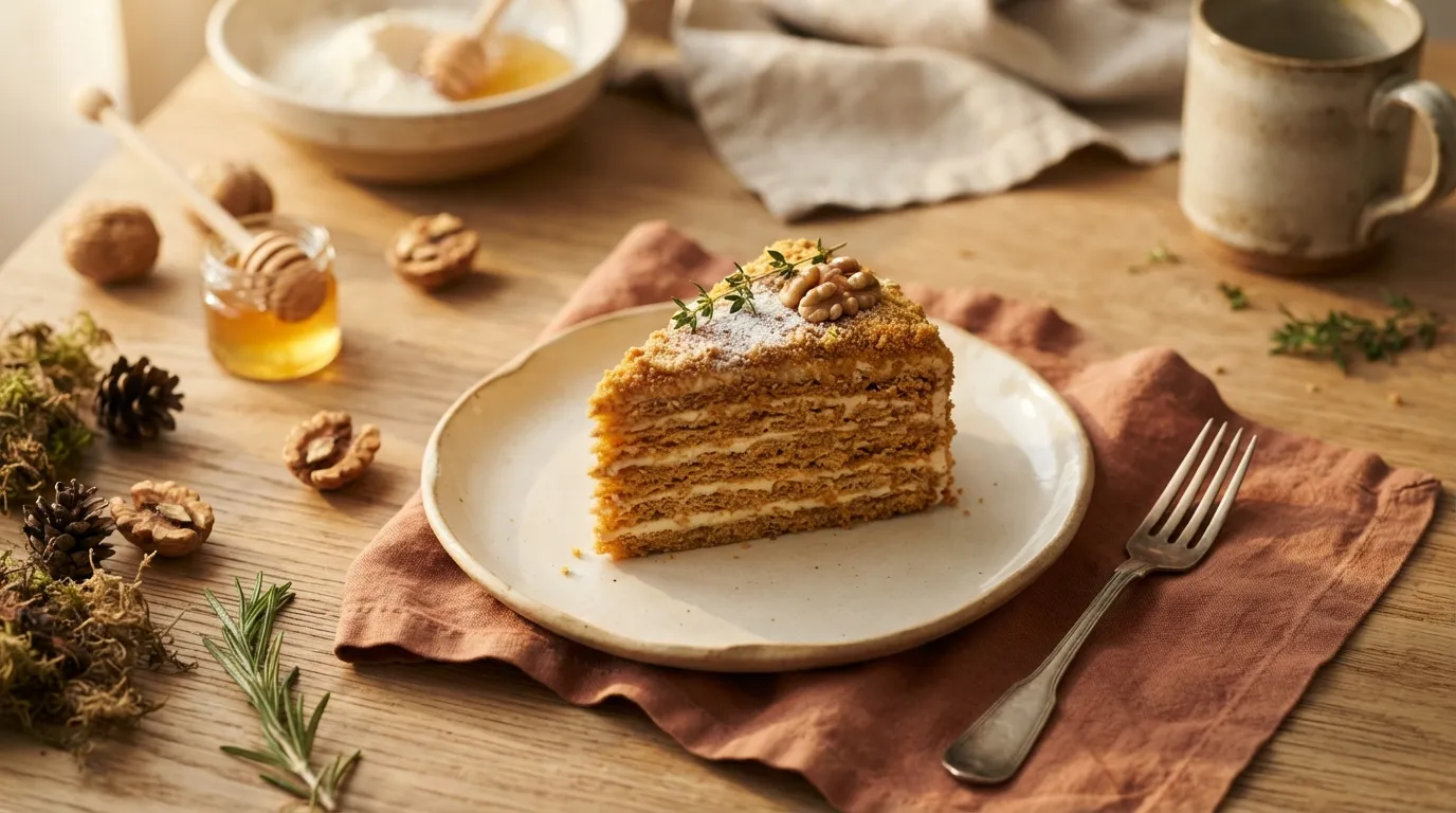 Medovik (russischer Honigkuchen)