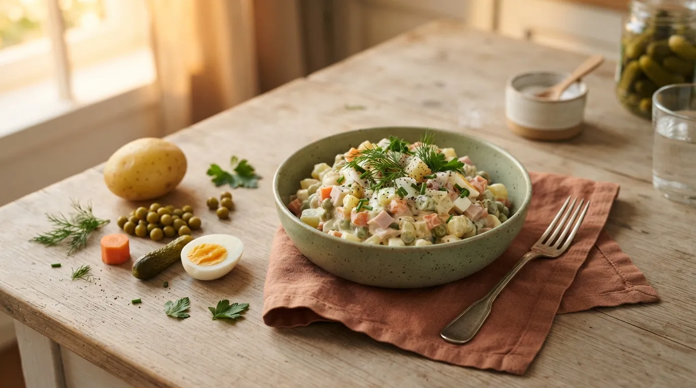Olivier-Salat (russischer Kartoffelsalat)