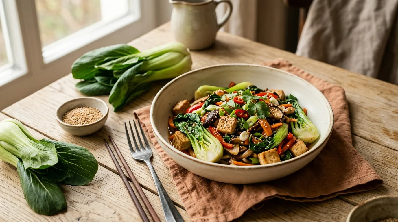 Pak-Choi-Pfanne asiatisch