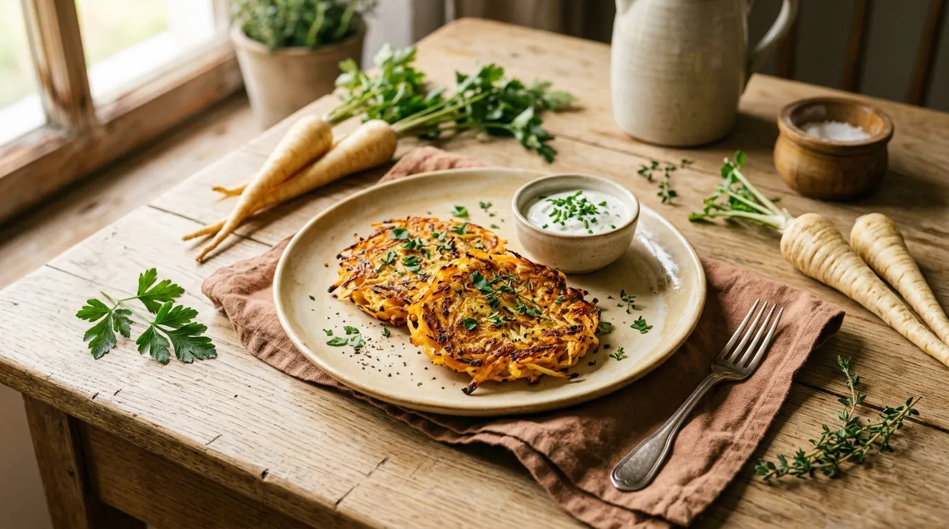 Pastinaken-Karotten-Rösti