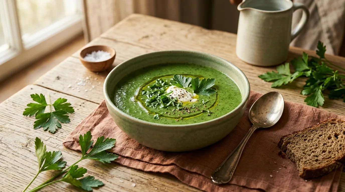 Petersilien-Suppe