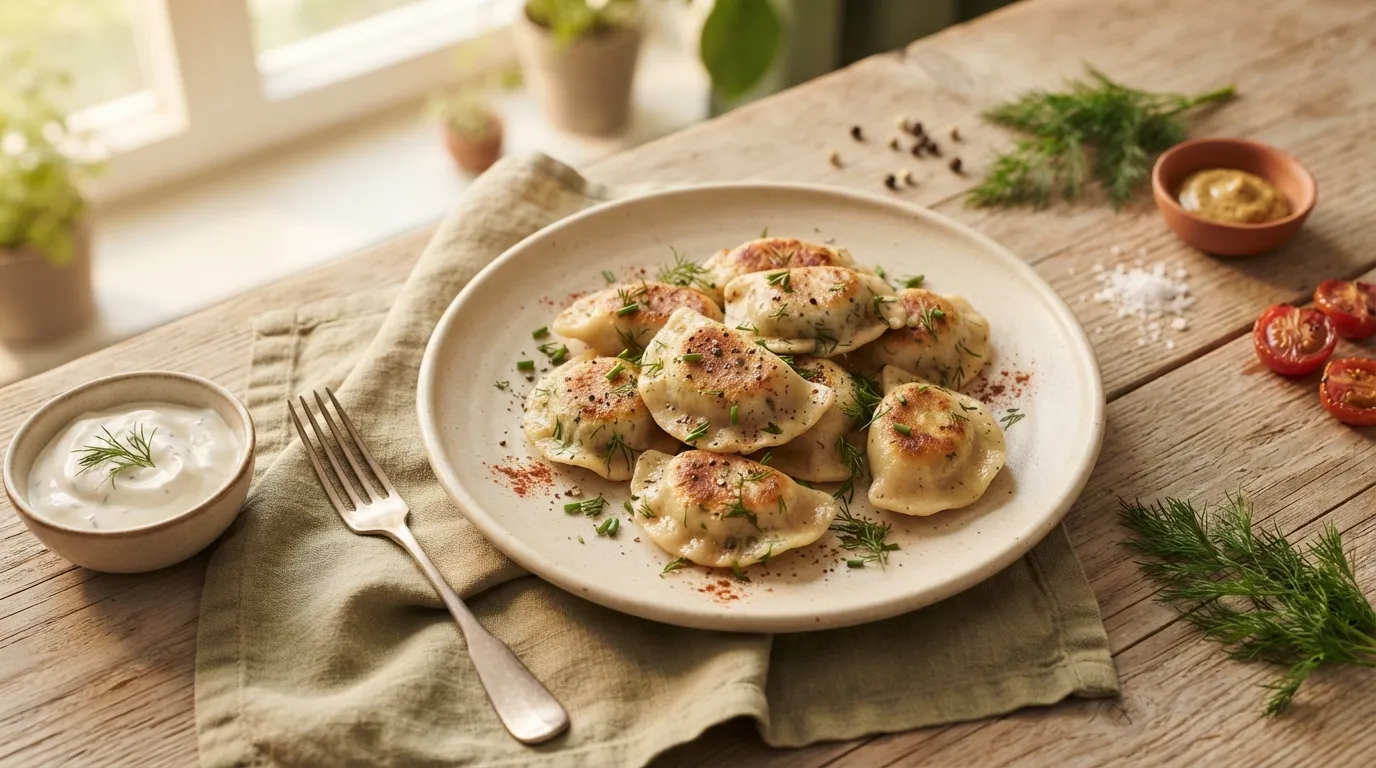 Piroggen mit Fischfüllung