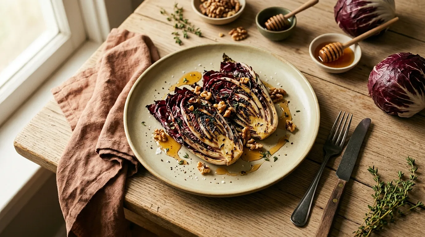 Radicchio vom Grill mit Honig