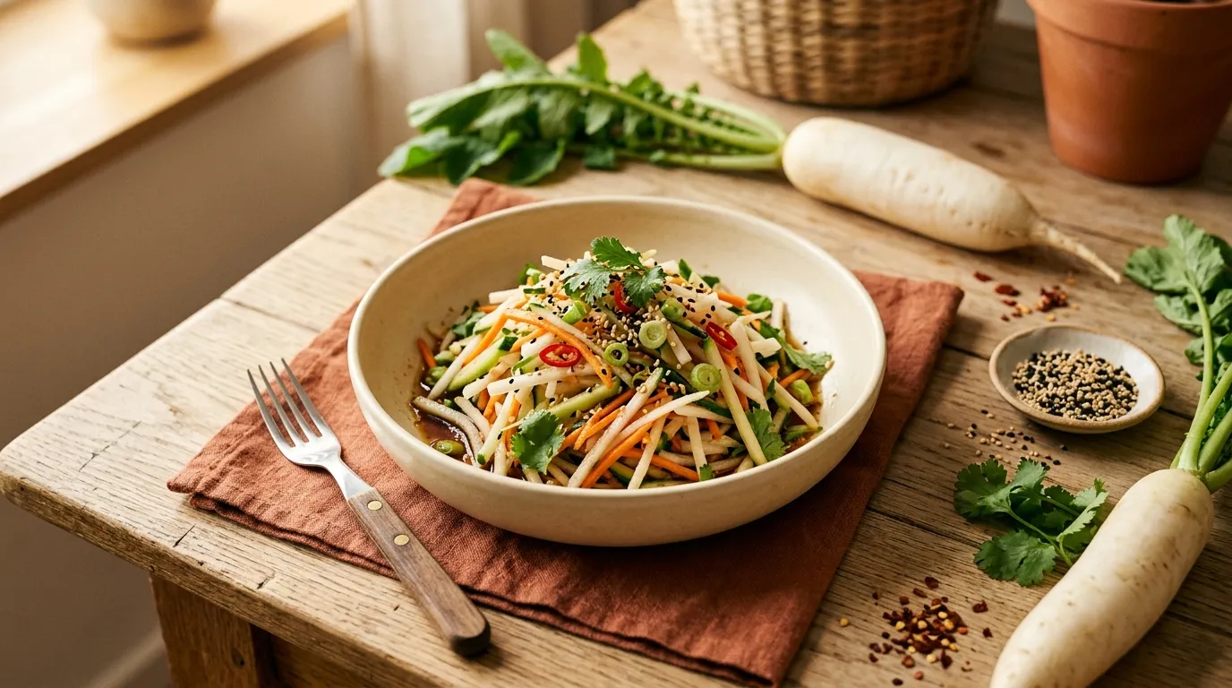 Rettich-Salat asiatisch