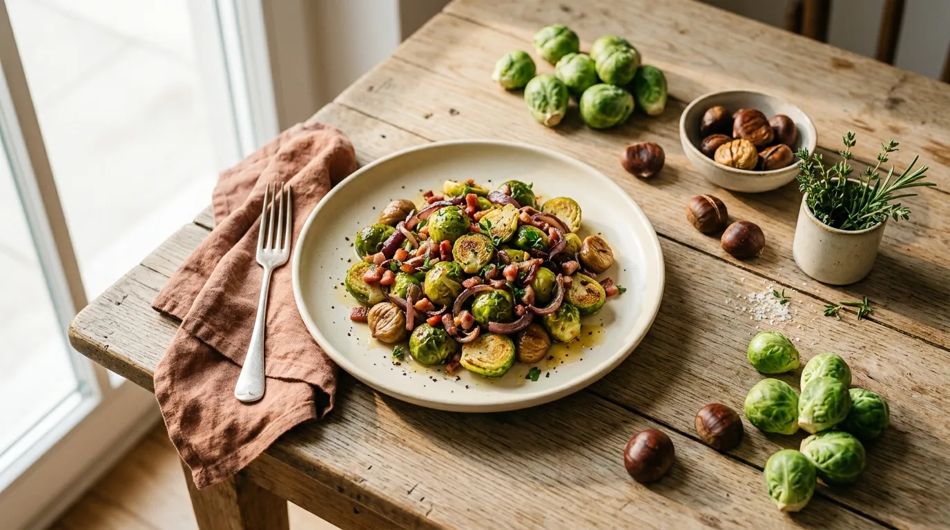 Rosenkohl mit Maronen