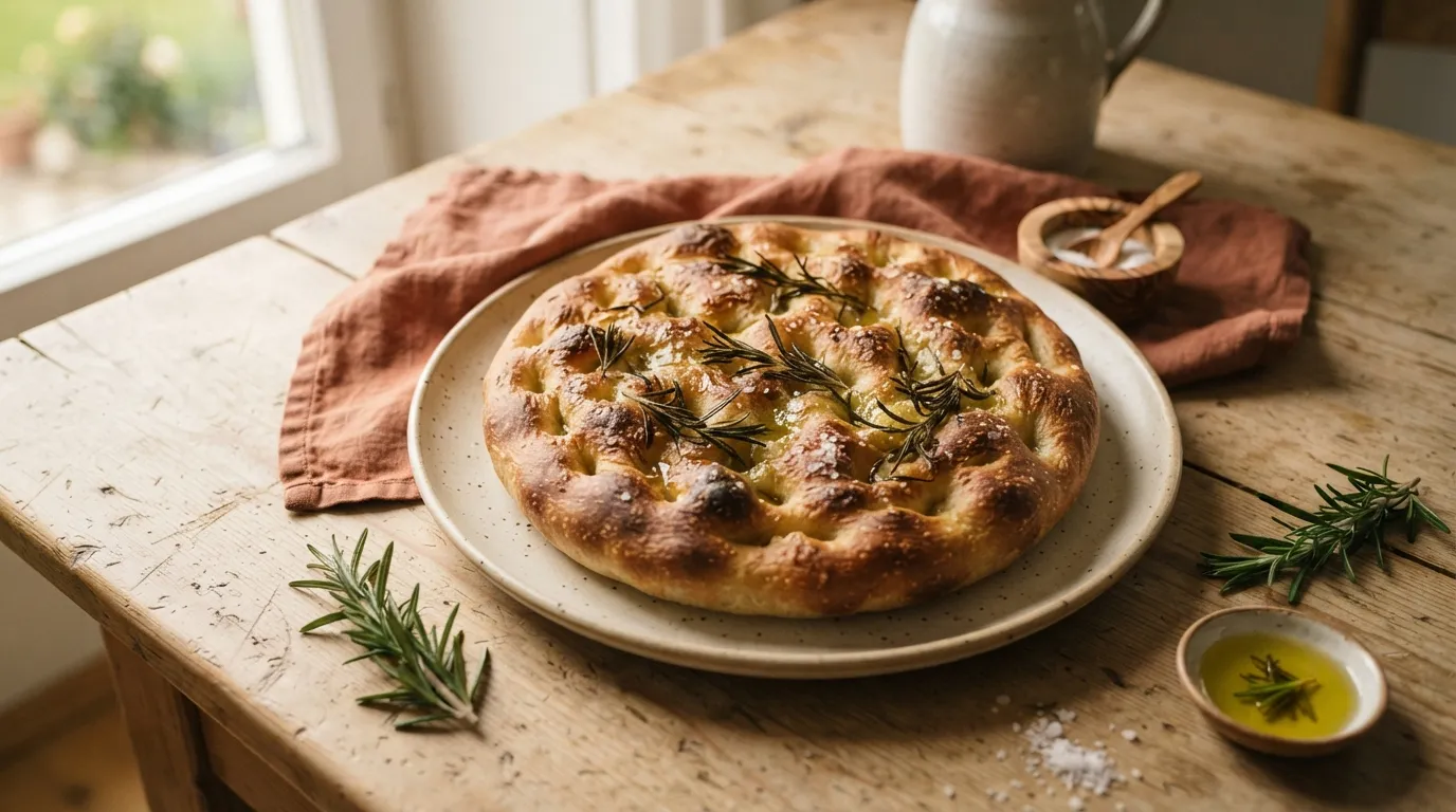 Rosmarin-Focaccia mit Meersalz