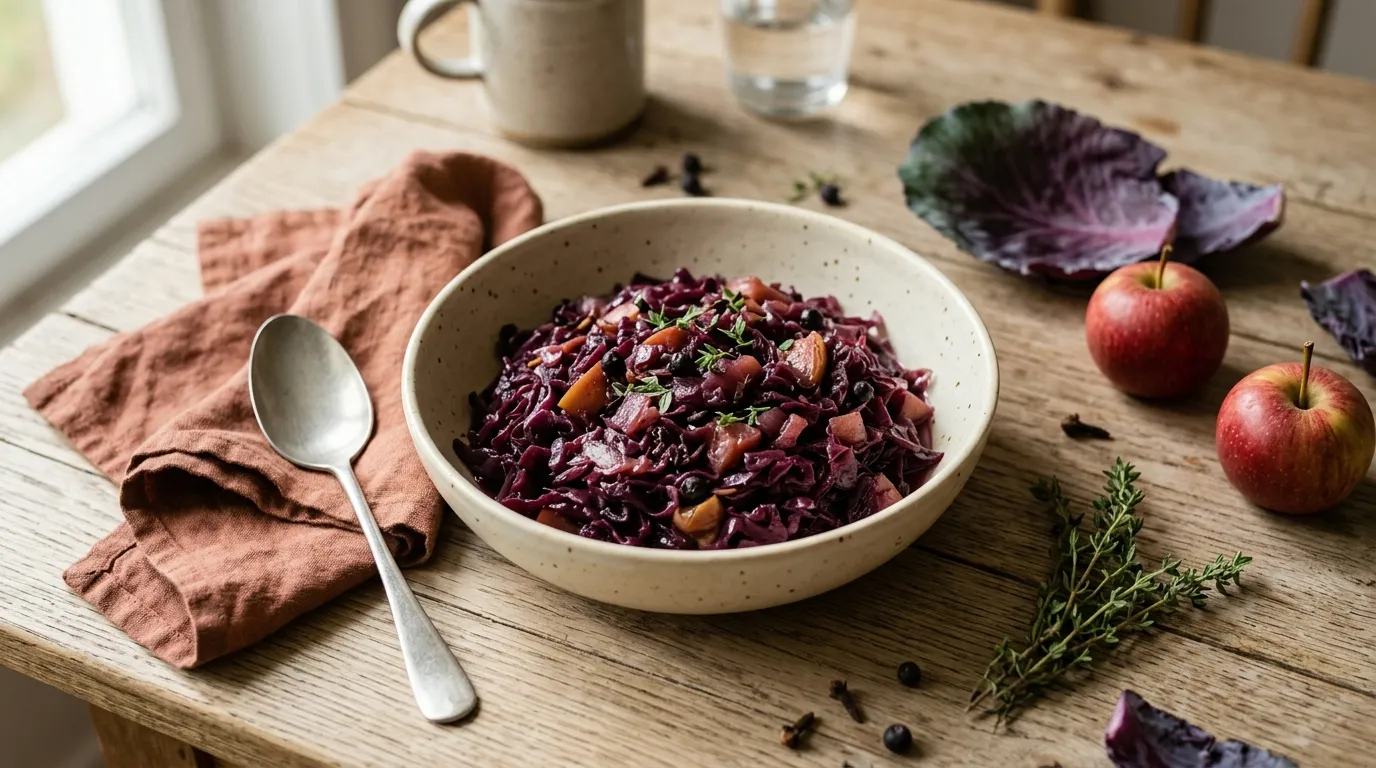 Rotkohl-Apfel-Beilage