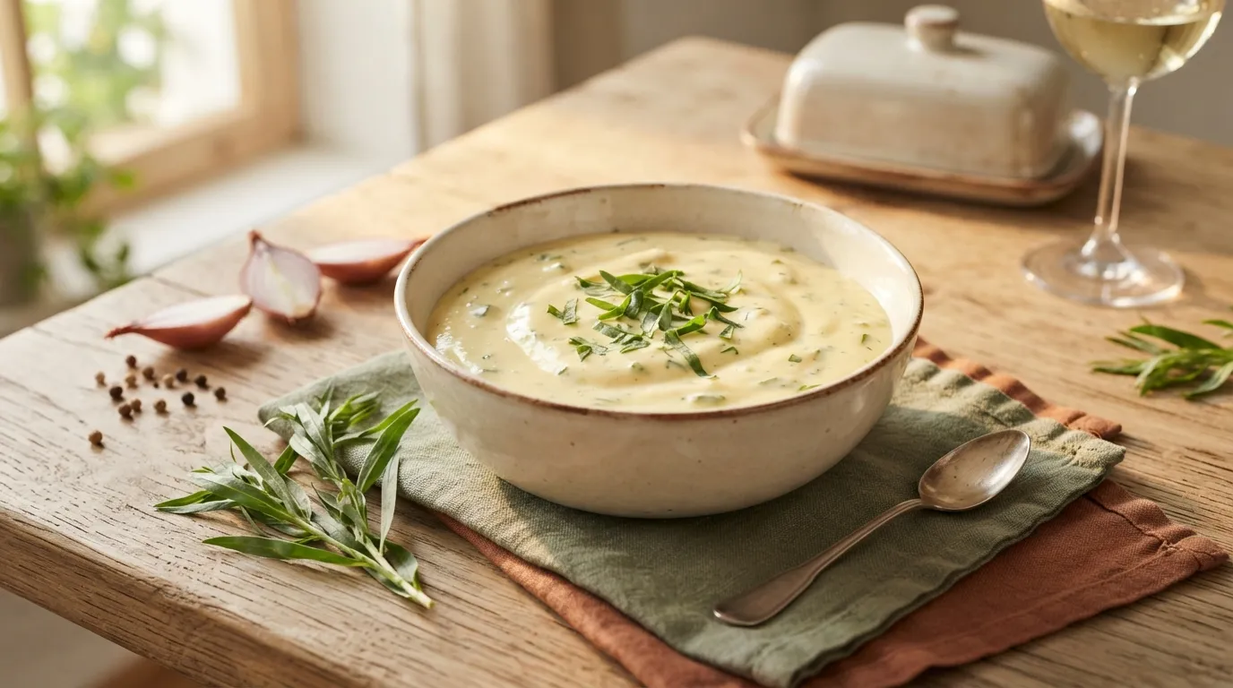 Sauce Béarnaise mit frischem Estragon